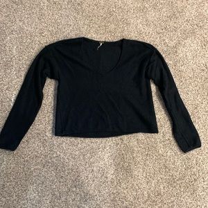 Free People Black Sweater